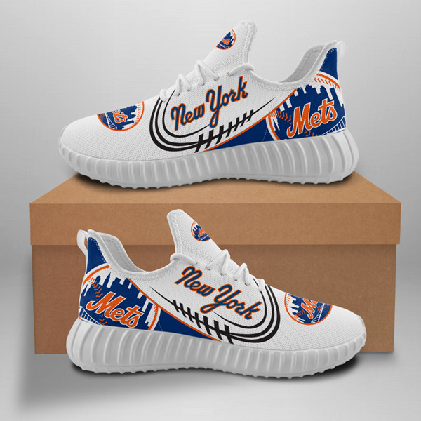 Women's New York Mets Mesh Knit Sneakers/Shoes 004